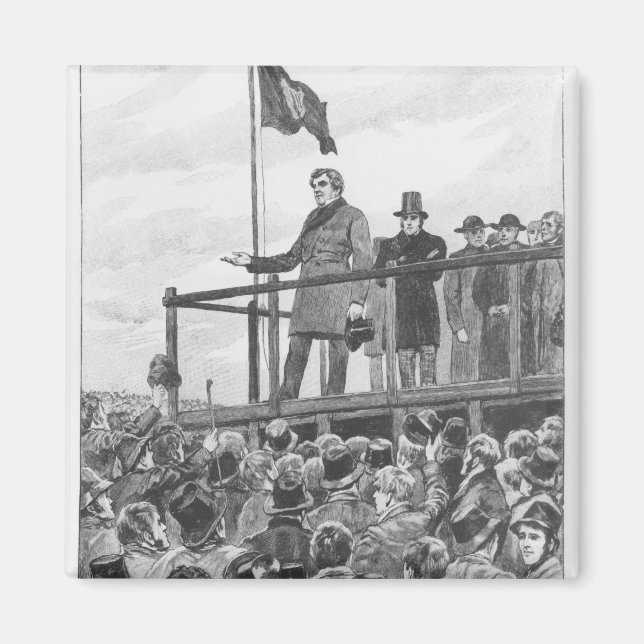 Daniel O'Connel bei der Besprechung in Trim Magnet (Vorne)