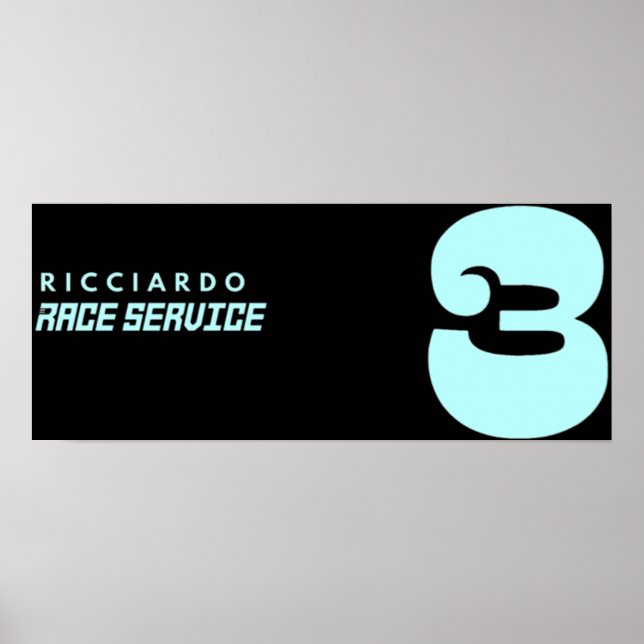 Daniel Ricciardo Alle guten SeafoamPurpl Poster (Vorne)