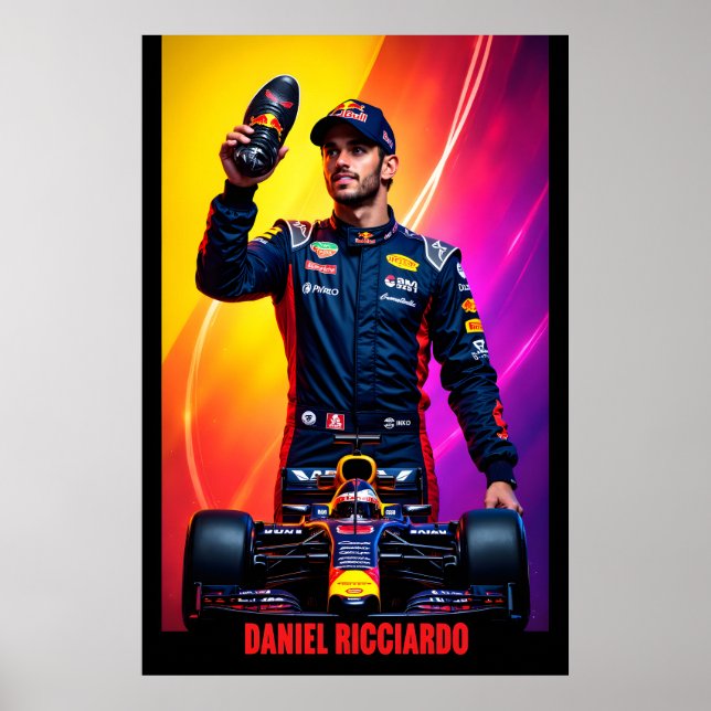Daniel Ricciardo Formel-1-Rennmeister Poster (Vorne)