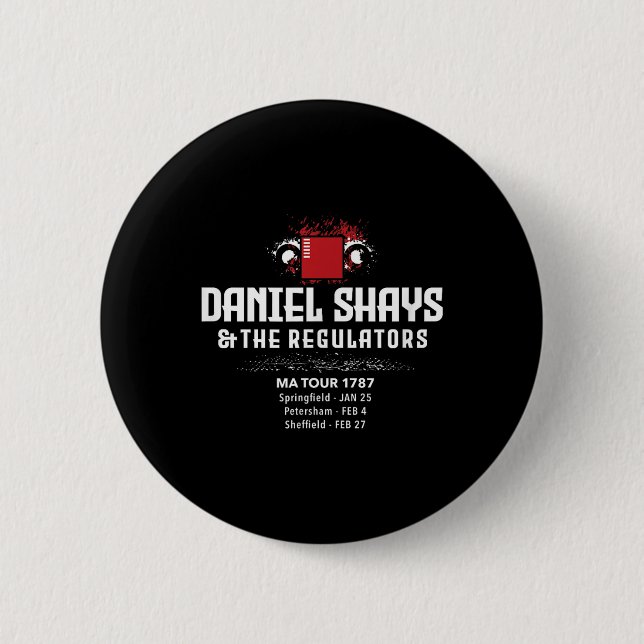 Daniel Shays Machusetts History Button (Vorderseite)