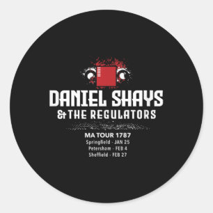 Daniel Shays Machusetts History Runder Aufkleber