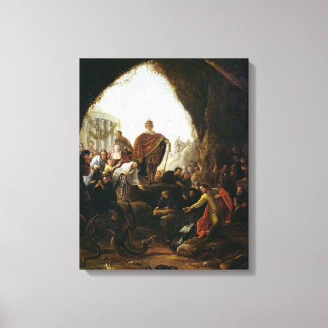 Daniel tötet den Drachen von Baal Leinwanddruck (Vorderseite)