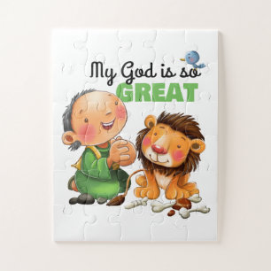 Daniel und das Löwen-Kinderrätchen Puzzle