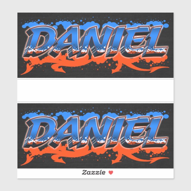 Daniel Vorname Name Graffiti Aufkleber Sticker (Blatt)