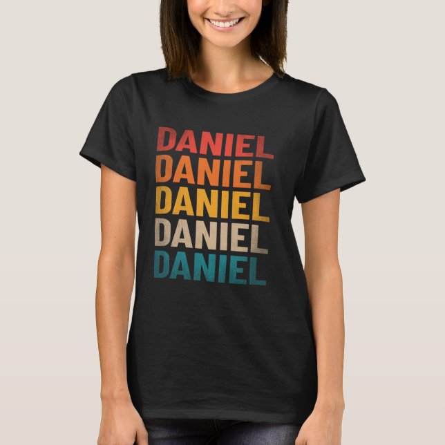 Daniel Vorname Shirt Vintag Daniel Name (Vorderseite)