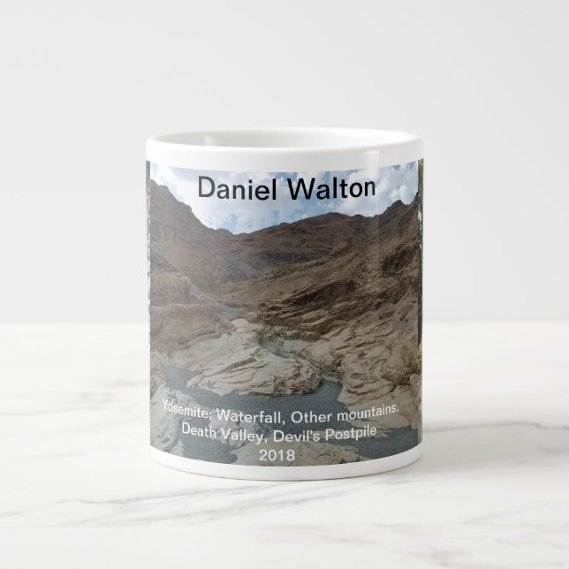 Daniel Walton Yosemite: Wasserfall, Sonstige Berge Jumbo-Tasse (Vorderseite)