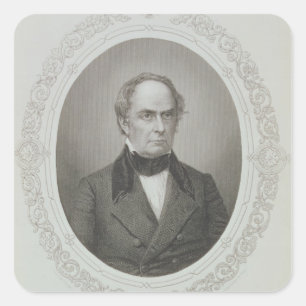 Daniel Webster Quadratischer Aufkleber