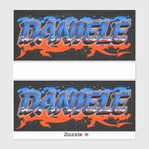 Daniele Vorname Name Graffiti Aufkleber Sticker