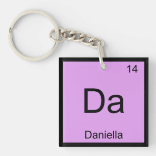 Daniella Name Chemistry Element Periodische Tabell Schlüsselanhänger