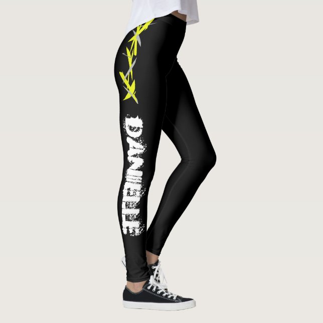 Danielle Add Your Name Abstrakt Art Leggings (Rechts)