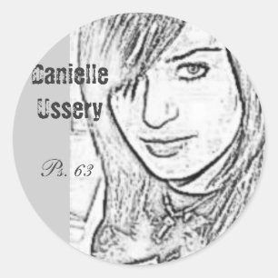 Danielle Ussery music Runder Aufkleber