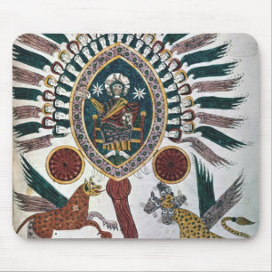 Daniels Vision von vier Tieren und von Gott Mousepad