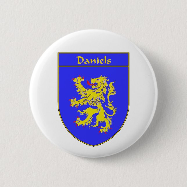 Daniels Wappen/Familienwappen Button (Vorderseite)