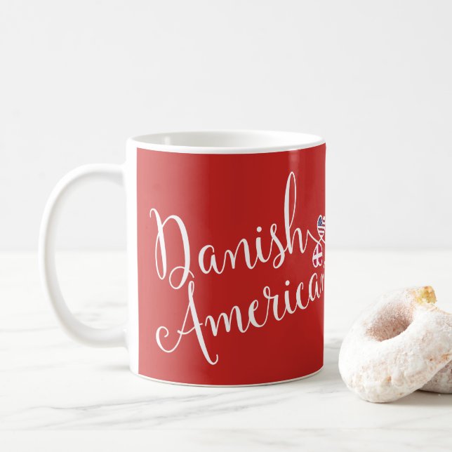 Dänisch American Entwined Hearts Tasse (Mit Donut)