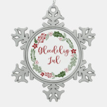 Dänisch Frohe Weihnachtsfeier, Glæ delig jul.