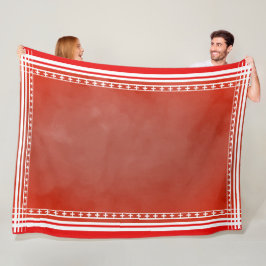 Dänisch Inspiriert Red Fleecedecke