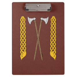 Dänisch/Wikingaketten überquert mit Kunstwerken Klemmbrett