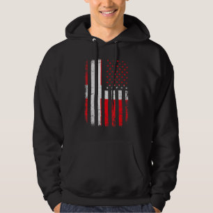 Dänische amerikanische Flagge Dänemark Amerika Pri Hoodie