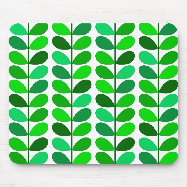 Dänische Blätter des Mittelalters, Smaragd und Lim Mousepad (Vorne)