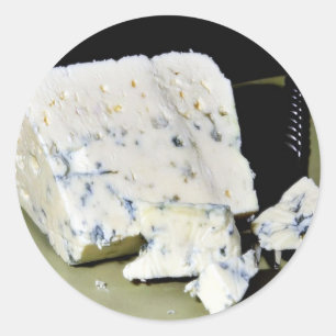 Dänische Blauschimmelkäse Runder Aufkleber