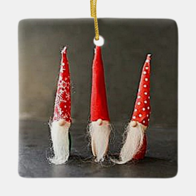 DÄNISCHE CHRISTMAS KERAMIKORNAMENT (Vorderseite)