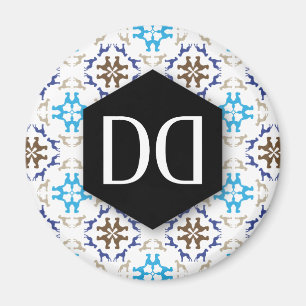 Dänische Dogge DD Muster Magnet