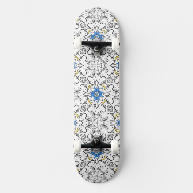 Dänische Dogge Longboard Skateboard (Vorderseite)