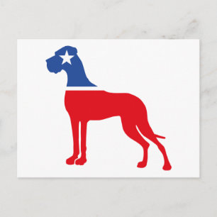 Dänische Dogge Züchter Identität Postkarte