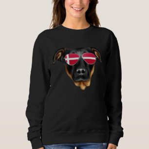 Dänische Flagge Beauceron Hund Dänemark Tasche Sweatshirt