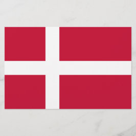 Dänische Flagge Briefpapier
