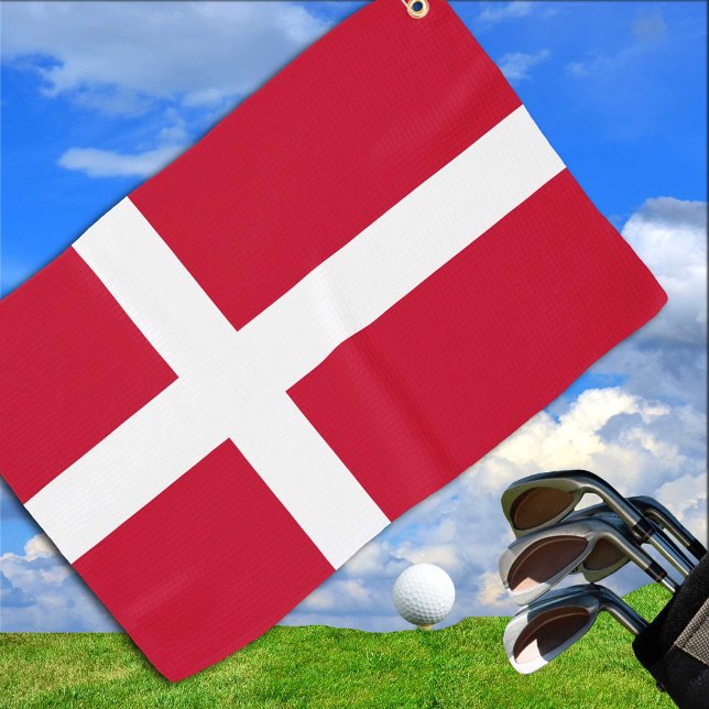 Dänische Flagge / Dänemark Golf / Sport Golf Kopen Golfhandtuch (Von Creator hochgeladen)