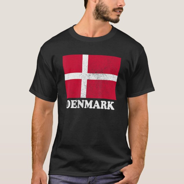 dänische Flagge - dänische Flagge T-Shirt (Vorderseite)