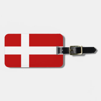 Dänische Flagge Dannebrog Red White Gepäckanhänger