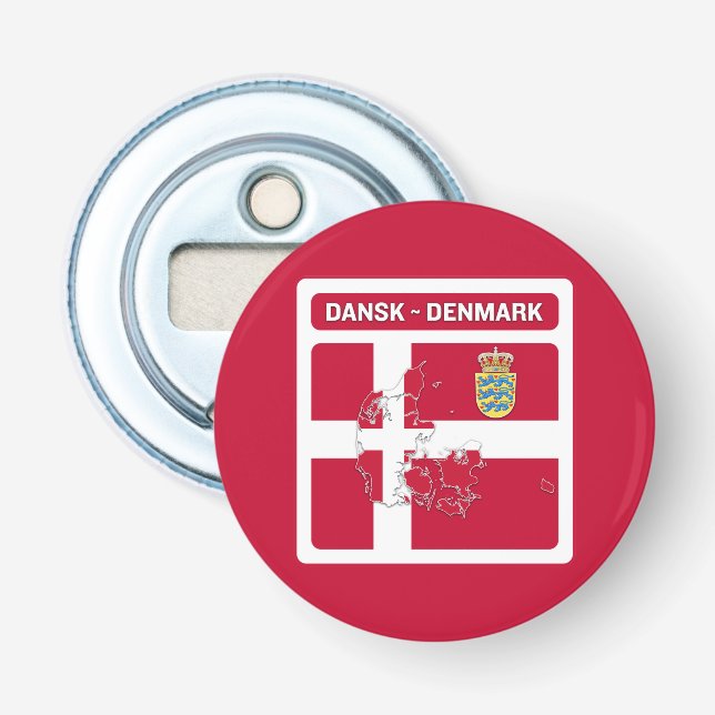 dänische Flagge Flaschenöffner (Vorderseite)