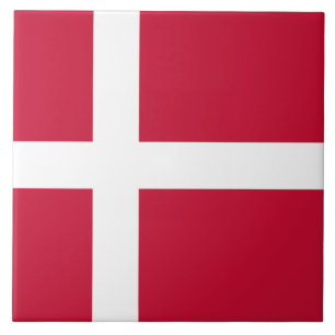 Dänische Flagge Fliese