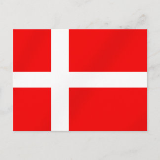 Dänische Flagge für Dänen Postkarte