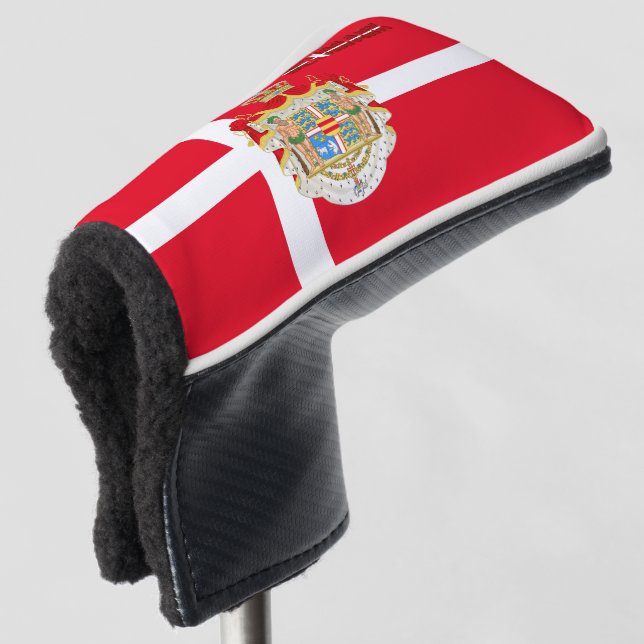 dänische Flagge Golf Headcover (3/4 Vorderseite)