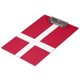 Dänische Flagge Klemmbrett