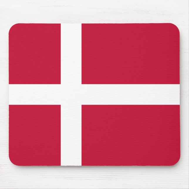 Dänische Flagge Mousepad (Vorne)