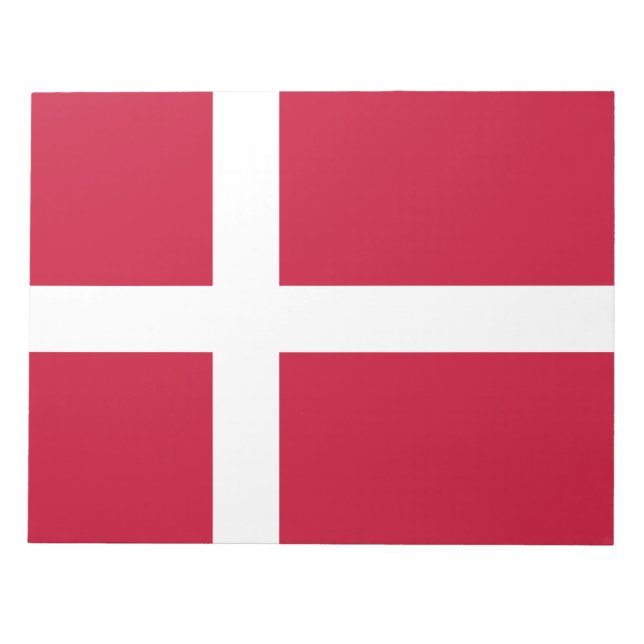 Dänische Flagge Notizblock (Vorderseite)