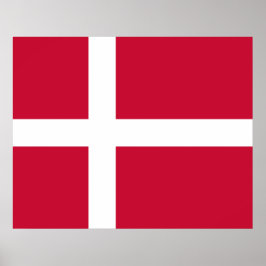 Dänische Flagge Poster