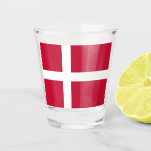 Dänische Flagge Schnapsglas
