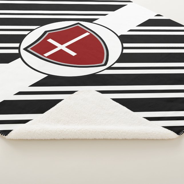 Dänische Flagge Sherpadecke (3/4)