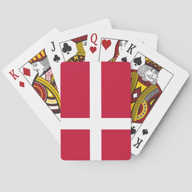 Dänische Flagge Spielkarten (Rückseite)