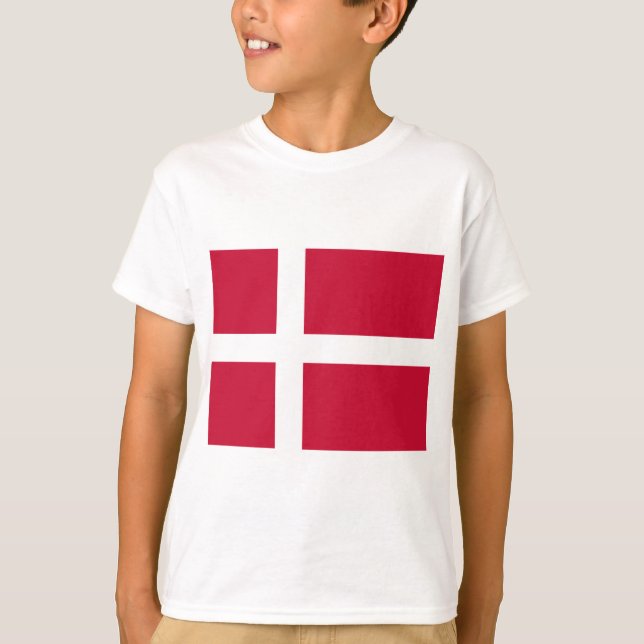 Dänische Flagge T-Shirt (Vorderseite)