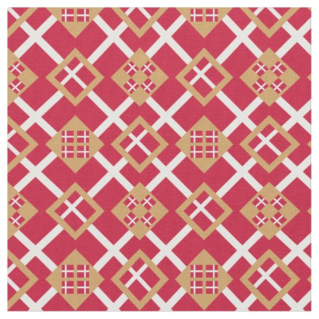 Dänische Flagge & Trendy Dänemark Fabric mode GLD Stoff (Nahaufnahme)