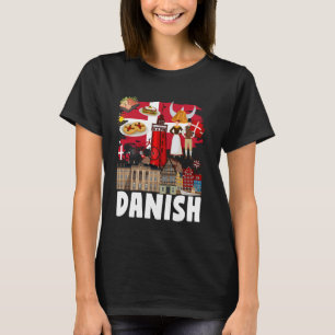 Dänische Flaggenoutfit Idee für Kinder Dänemark Fl T-Shirt