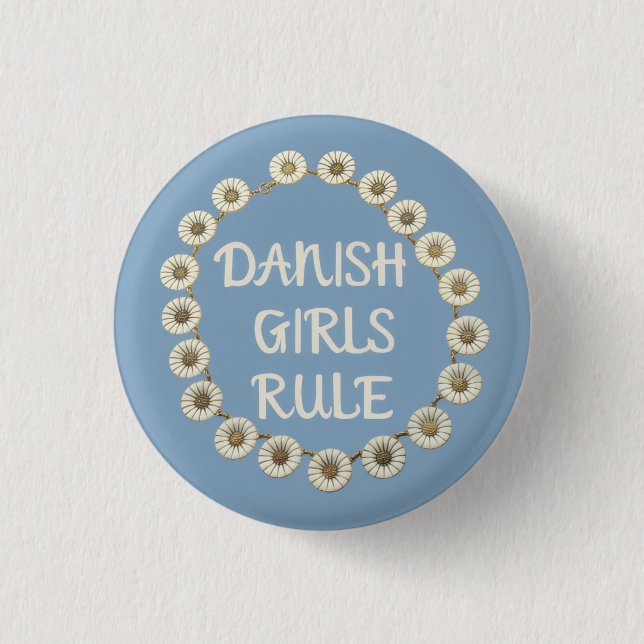 Dänische Girl-Regel Button (Vorderseite)
