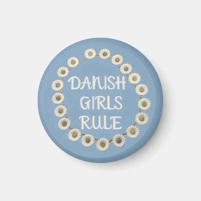 Dänische Girl-Regel Magnet (Vorne)