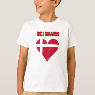 Dänische Herzflagge T-Shirt